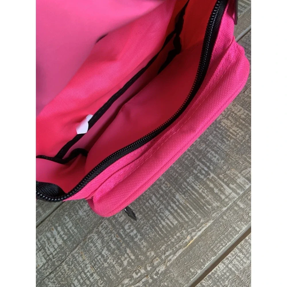 Vintage Pink Neon Retro Logo Design‎ Fanny Pack Nylon 90s Adjustable Fool House